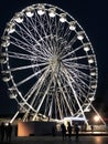 A big wheel in Bournemouth, UK at night.