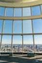 Observation windows in Tokyo with views of skyscrapers Japan.