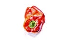 Observational Drawing Of One Red Bell Pepper