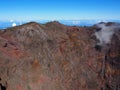 Observatories in the Roque de Los Muchachos crater in La Palma, Canary Islands