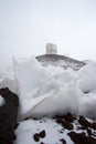 Observatories and snow Royalty Free Stock Photo