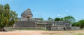 The Observatory, Ancient Mayan Ruins at Chichen Itza, Royalty Free Stock Photo