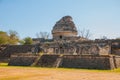 The Observatory at Chichen Itza. Mexico Royalty Free Stock Photo