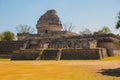 The Observatory at Chichen Itza. Mexico Royalty Free Stock Photo
