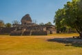 The Observatory at Chichen Itza. Mexico Royalty Free Stock Photo