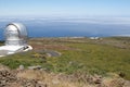 Observatory for the cosmos at La Palma, Spain Royalty Free Stock Photo