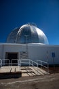 Observatory domes at the peak of Mauna Kea volcano