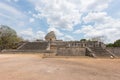 The Observatory El Caracol at the ancient Mayan ruins in Chichen Itza, Mexico Royalty Free Stock Photo