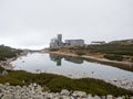 Observatory at Lake Skalnate pleso in the High Tatras in Slovakia Royalty Free Stock Photo