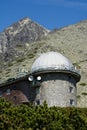 Observatory at Skalnate pleso, Lomnicky stit, High Tatras in Slovakia Royalty Free Stock Photo