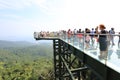 Skywalk glass bridge  3 in Yalong Bay Tropical Paradise Forest Park - Hainan Island Royalty Free Stock Photo
