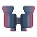 Observe binoculars icon, cartoon style Royalty Free Stock Photo