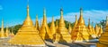 Panorama of old Nget Pyaw Taw Pagoda complex, Pindaya, Myanmar