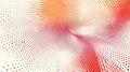 Observe swirling red and orange dots creating a vibrant, abstract tunnel. A mesmerizing visual experience