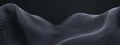 Observe Wavy Lines in Black, Abstract Surface and Elegant Shapes, Texture Royalty Free Stock Photo