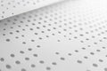 Observe White Perforated Material Close with Regular Pattern and Minimalist Theme Royalty Free Stock Photo