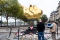 Observers stand by Flame of Liberty in Paris as unofficial memorial to Princess Diana