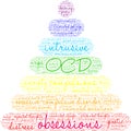 Obsessions Word Cloud Royalty Free Stock Photo