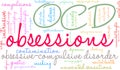 Obsessions Word Cloud Royalty Free Stock Photo