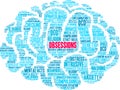 Obsessions Word Cloud Royalty Free Stock Photo