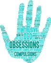 Obsessions Word Cloud Royalty Free Stock Photo