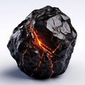 obsidian a dark glassy volcanic rock formed from rapidly coole