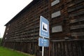 Obsolete and abandoned industrial timber warehouse