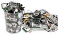 Obsolete Technology for Recycling - Electronic Waste Royalty Free Stock Photo