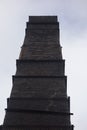 Obsolete factory chimney or flue