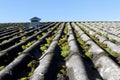 Obsolete and mossy roof Royalty Free Stock Photo