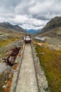 Obsolete railroad in the mountain