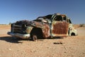 Obsolete rusted car. Royalty Free Stock Photo