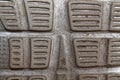 Obsolete shoe soles texture, sport background