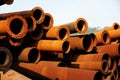 Obsolete steel pipe Royalty Free Stock Photo