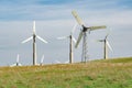 Obsolete Wind Turbines Royalty Free Stock Photo