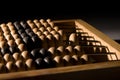 Obsolete wooden abacus Royalty Free Stock Photo