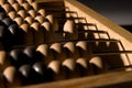 Obsolete wooden abacus Royalty Free Stock Photo