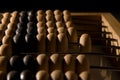 Obsolete wooden abacus