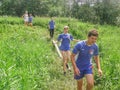 The obstacle course at a tourism Convention in the Kaluga region of Russia.