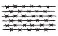 Barbed wire. Vector drawing Royalty Free Stock Photo