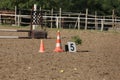 Obstacles and buoys in the sand