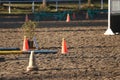 Obstacles and buoys in the sand