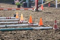 Obstacles and buoys in the sand