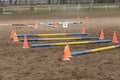 Obstacles and buoys in the sand