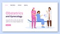 Obstetrics and gynecology landing page template