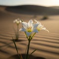 Desert Lily : The Obstinacy of Beauty Royalty Free Stock Photo