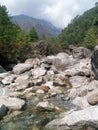 Obstructed River in Khumbu Valley Royalty Free Stock Photo