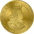 Gold double ducat of John II Casimir Vasa