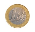 Obverse of One Euro coin