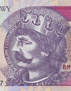 Obverse of 20 polish zloty banknote